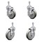 Service Caster 5 Inch Gray Polyurethane Wheel Swivel 3/8 Inch Threaded Stem Caster Brakes, 2PK SCC-TS20S514-PPUB-TLB-381615-2-S-2 - alternate 1